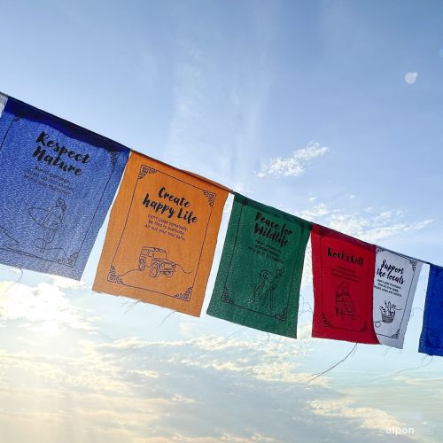 vanlife prayer flags